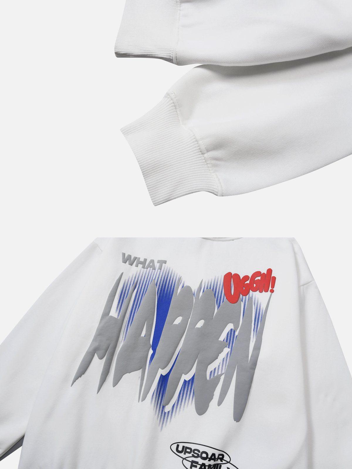 Concert Outfit HAPPEN Print Hoodie Concert Outfit HAPPEN Print Hoodie