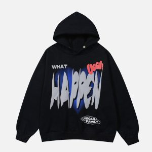 Concert Outfit HAPPEN Print Hoodie