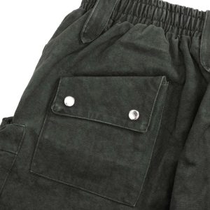 Concert Outfit Heavy Tie Dye Multi Pockets Washed Shorts