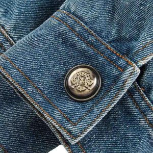 Concert Outfit Heavy Washed Denim Work Jacket