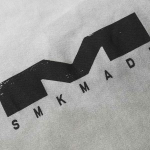 Concert Outfit Heavy Washed Distressed Dirty Print Letter T-Shirt