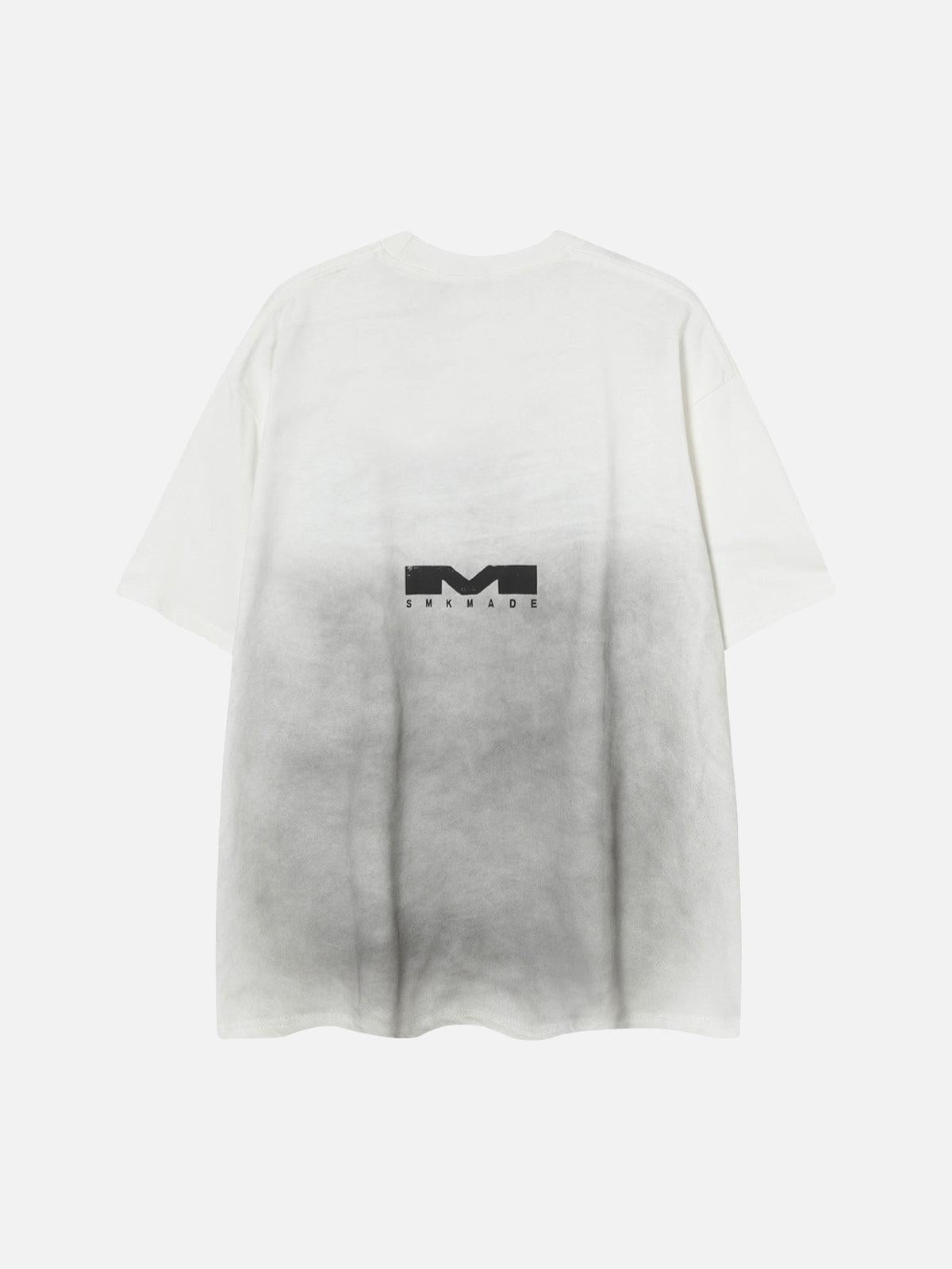 Concert Outfit Heavy Washed Distressed Dirty Print Letter T-Shirt Concert Outfit Heavy Washed Distressed Dirty Print Letter T-Shirt