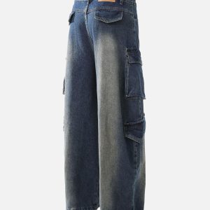 Concert Outfit Heavy Washed Workwear Baggy Barrel Jeans