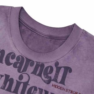 Concert Outfit Heavy Worker Washed And Broken Retro Font Vest