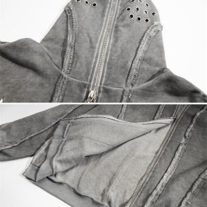 Concert Outfit Heavyweight Batik Washed Distressed Hoodie