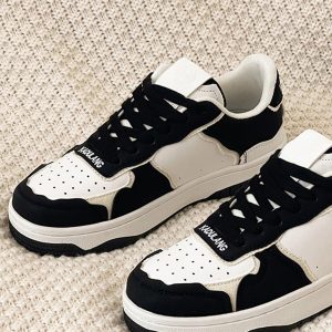 Concert Outfit High Street Black And White Board Casual Shoes