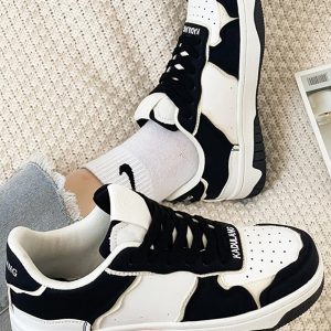 Concert Outfit High Street Black And White Board Casual Shoes