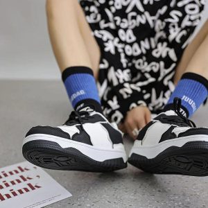 Concert Outfit High Street Black And White Board Casual Shoes