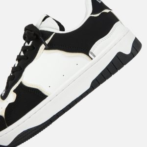 Concert Outfit High Street Black And White Board Casual Shoes