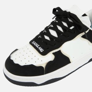 Concert Outfit High Street Black And White Board Casual Shoes