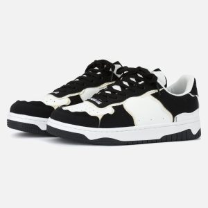 Concert Outfit High Street Black And White Board Casual Shoes