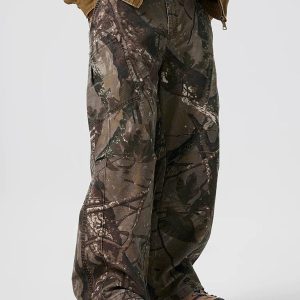 Concert Outfit High Street Camouflage Casual Pants