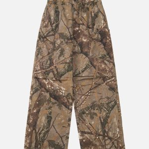 Concert Outfit High Street Camouflage Casual Pants