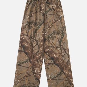 Concert Outfit High Street Camouflage Casual Pants