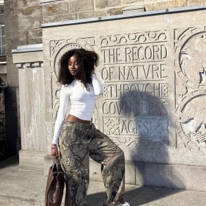 Concert Outfit High Street Camouflage Casual Pants