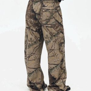 Concert Outfit High Street Camouflage Casual Pants