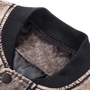 Concert Outfit High Street Distressed Washed Work Jacket