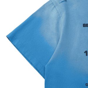 Concert Outfit High Street Gradient Design Hole T-Shirt