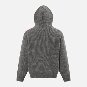 Concert Outfit High Street Half-Zipped Personality Sweater