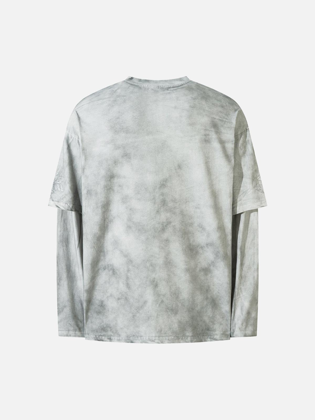 Concert Outfit High Street Hip-Hop Patchwork Long-Sleeved T-Shirt Concert Outfit High Street Hip-Hop Patchwork Long-Sleeved T-Shirt