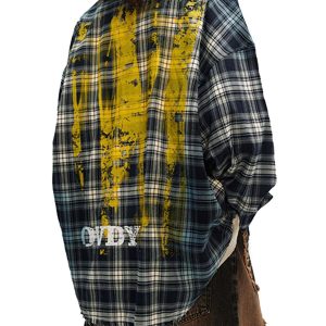 Concert Outfit High Street Hip Hop Spray Print Shirt