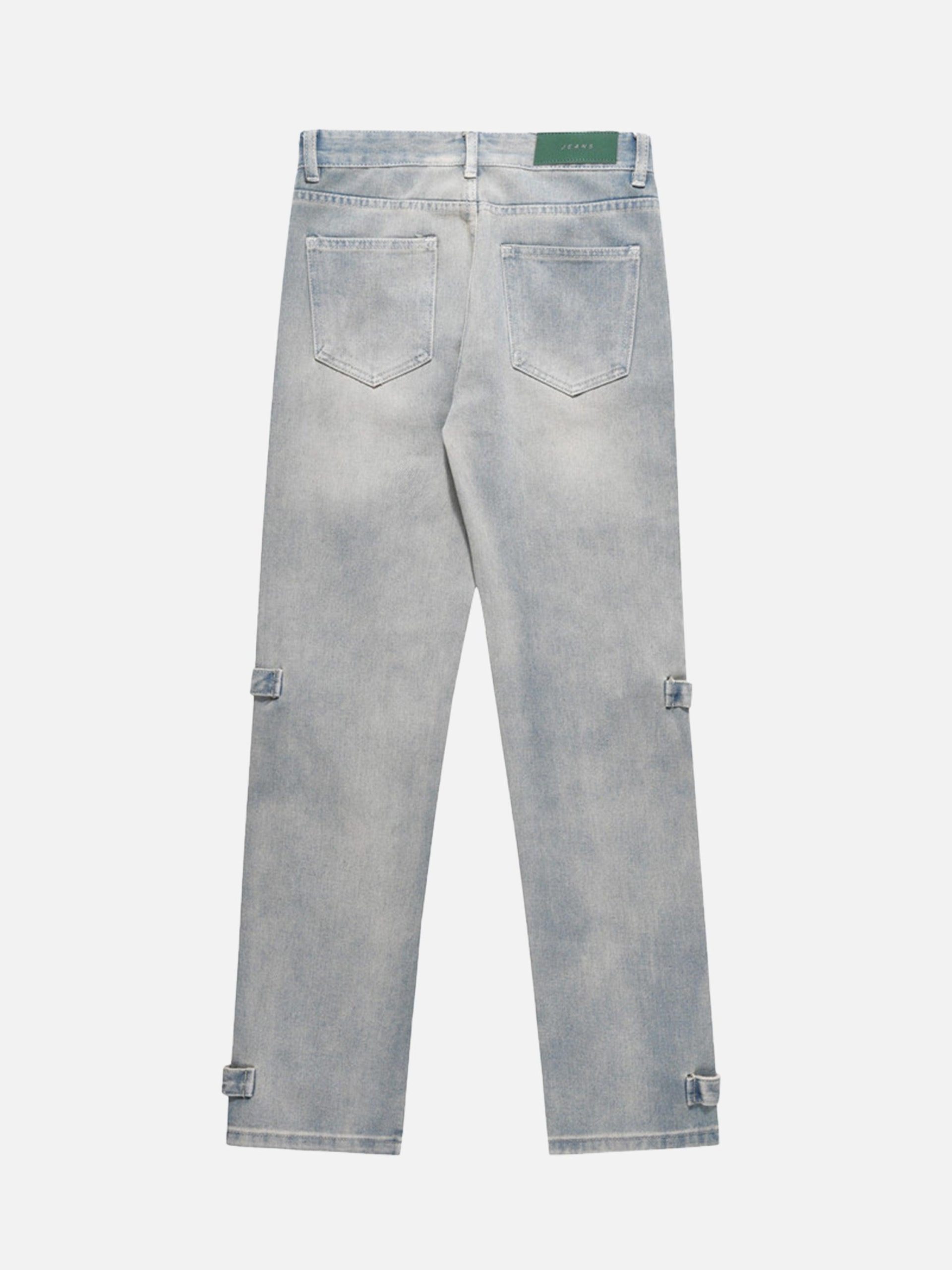 Concert Outfit High Street Hip-Hop Zipper Straight Jeans Concert Outfit High Street Hip-Hop Zipper Straight Jeans