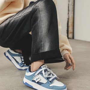 Concert Outfit High Street Hundreds With Casual Slip-On Shoes Couple Models