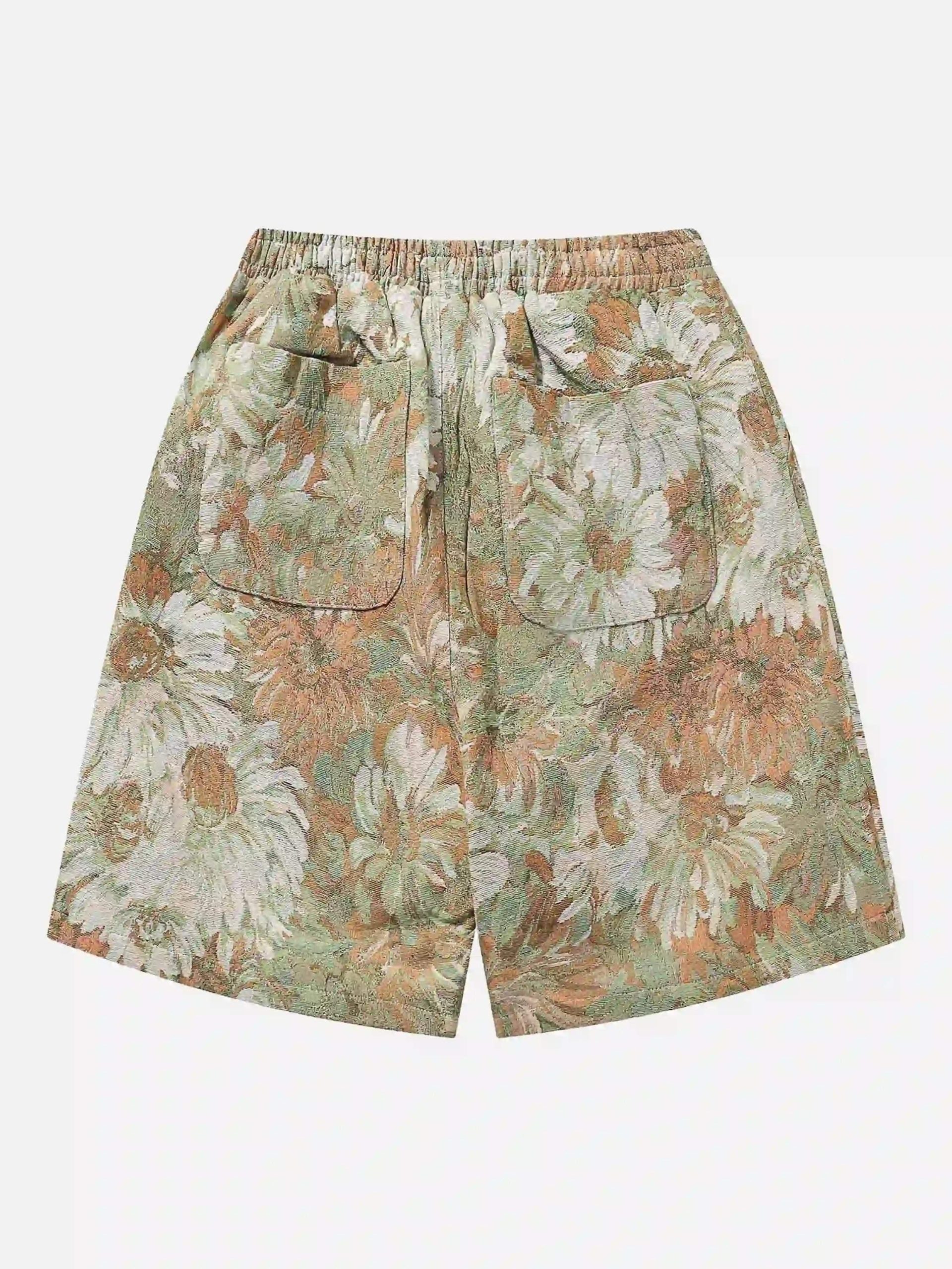 Concert Outfit High Street Jacquard Embroidery Shorts Concert Outfit High Street Jacquard Embroidery Shorts