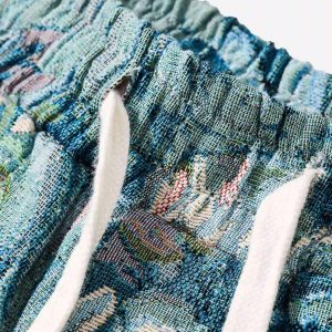 Concert Outfit High Street Jacquard Embroidery Shorts