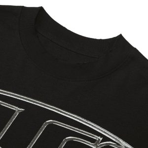 Concert Outfit High Street Letter Print Short-Sleeved T-Shirt