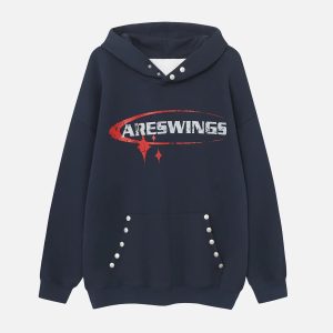 Concert Outfit High Street Lettering Hip-Hop Hoodie