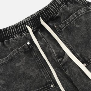 Concert Outfit High Street Loose Drawstring Trousers