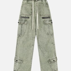 Concert Outfit High Street Loose Drawstring Trousers