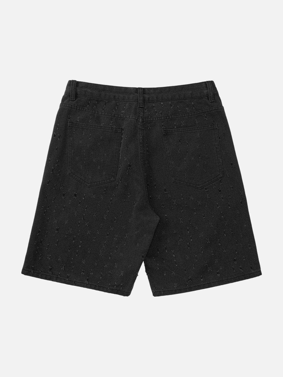 Concert Outfit High Street Niche Design Ripped Denim Shorts Concert Outfit High Street Niche Design Ripped Denim Shorts