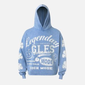 Concert Outfit High Street Print Letter Hoodie
