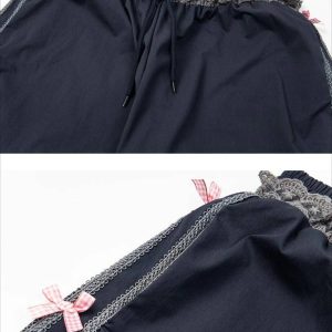 Concert Outfit High Street Side Bow Decoration Pant