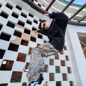 Concert Outfit High Street Trendy Design Printed Casual Pants