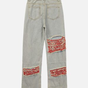 Concert Outfit High Street Versatile Denim Jeans