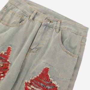 Concert Outfit High Street Versatile Denim Jeans