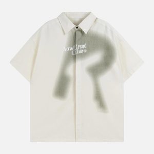 Concert Outfit High Street Versatile Short-Sleeved Shirt