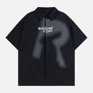 Concert Outfit High Street Versatile Short-Sleeved Shirt