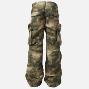 Concert Outfit High Street Vibe Camouflage Overalls