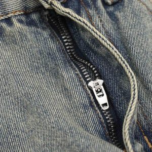 Concert Outfit High Street Washed And Torn Work Pockets Denim Pants