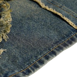 Concert Outfit High Street Washed Distressed Denim Shorts