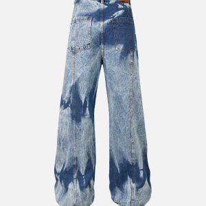 Concert Outfit High Street Washed Distressed Work Jeans