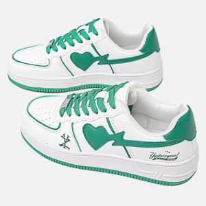 Concert Outfit High Street White Skate Sneakers