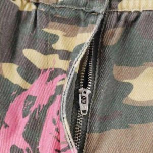 Concert Outfit Hip-Hop Camouflage Cargo Pants with Multi-Pockets
