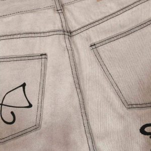 Concert Outfit Hip-Hop Graffiti Distressed Jeans