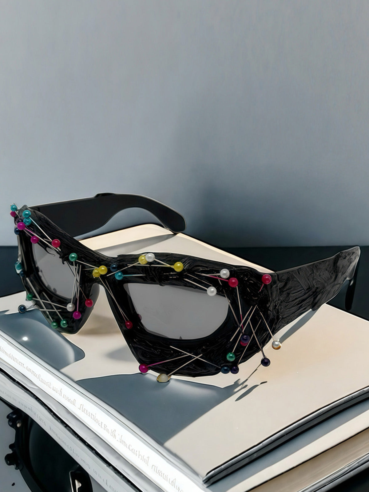 Concert Outfit Hip Hop Punk Beaded Sunglasses Concert Outfit Hip Hop Punk Beaded Sunglasses