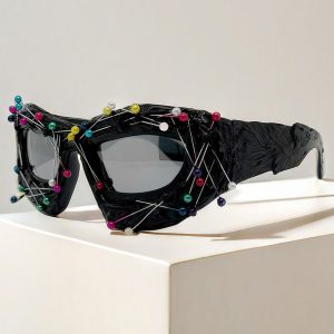 Concert Outfit Hip Hop Punk Beaded Sunglasses